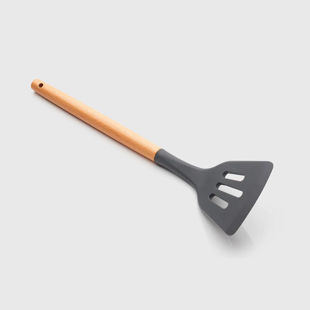 【TaylorsEye】矽膠濾油鍋鏟 灰棕21cm  / 炒菜鏟 歷史價格詳細信息