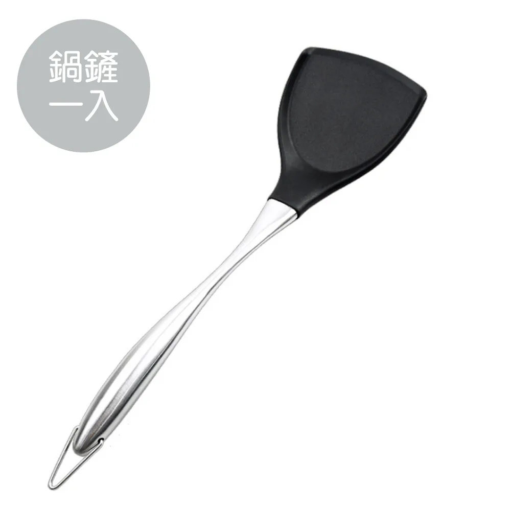 PUSH!廚房用品 耐高溫304不銹鋼黃花梨木手柄煎鍋鏟子廚具炒鍋湯勺D303-1 歷史價格詳細信息