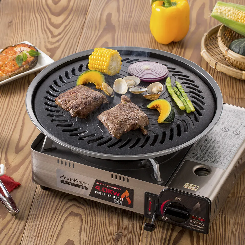 妙管家和風中烤盤+ 雙焰不鏽鋼輕巧爐+GAS CAN卡式瓦斯罐x 3罐 歷史價格詳細信息