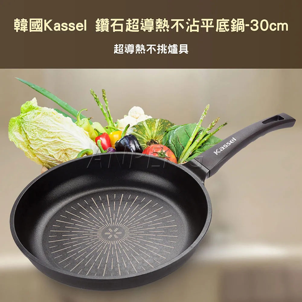 韓國Kassel 鑽石超導熱不沾輕炒鍋-28cm(瓦斯爐、電磁爐適用款、不挑爐具) 歷史價格詳細信息
