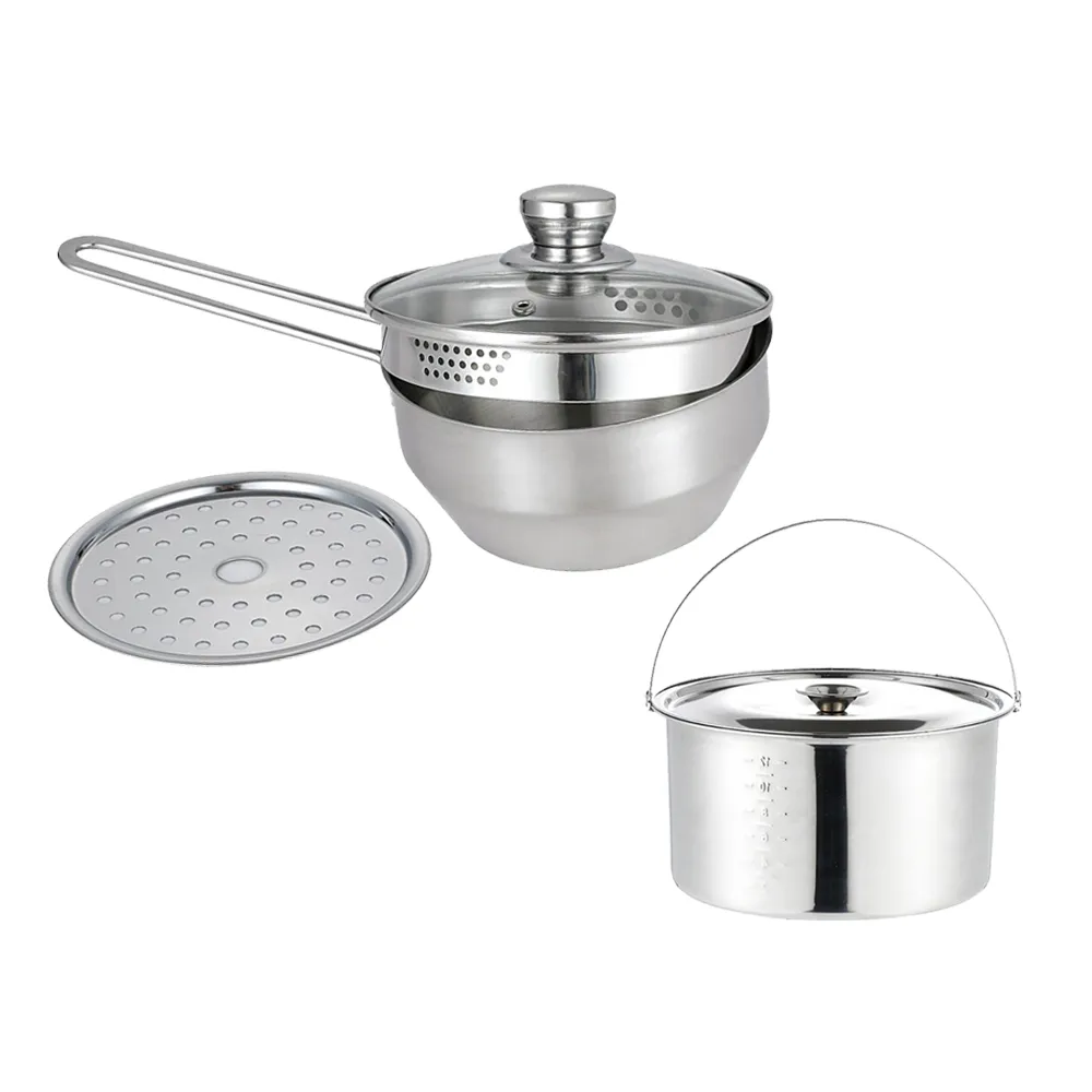 鵝頭牌 湯油分離多功能單把鍋18cm+餐碗組 CI-1805H+1001D(2入碗) 歷史價格詳細信息