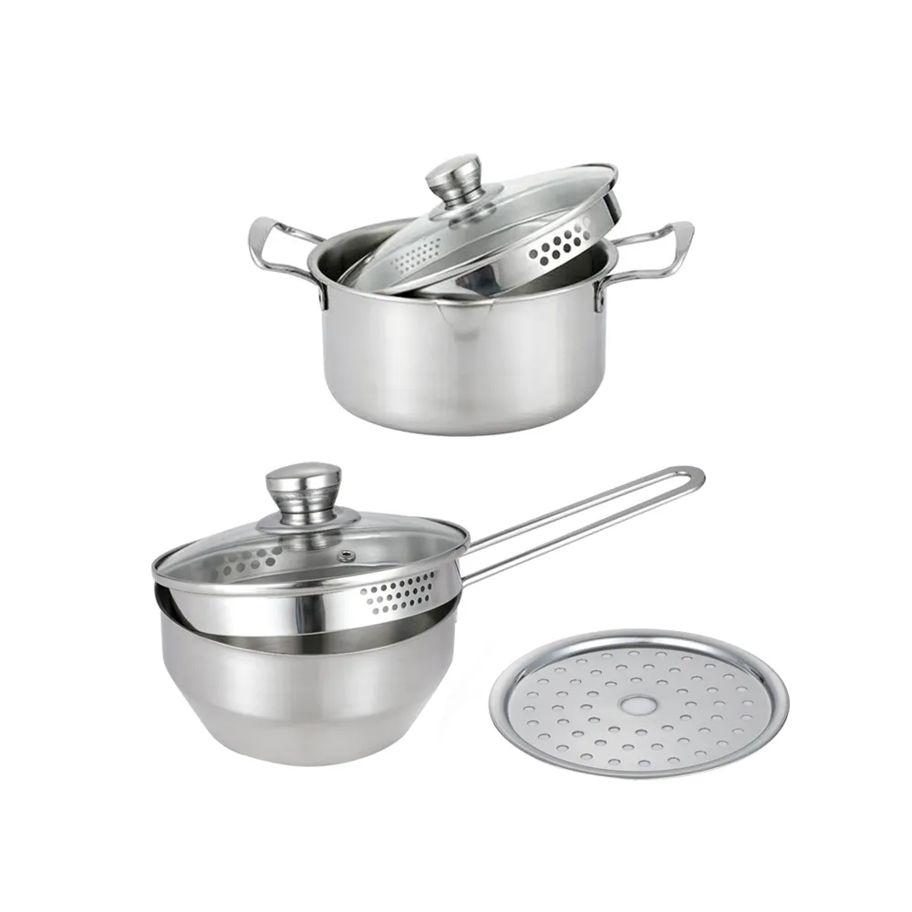 【鵝頭牌】極特厚多用雙耳湯鍋22CM+極特厚原味小奶鍋17CM 歷史價格詳細信息