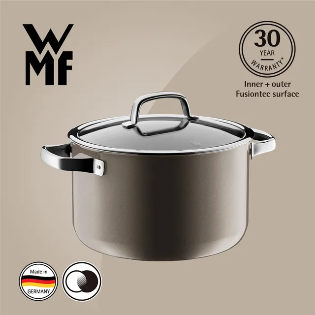 【德國WMF】WMF Fusiontec 低身湯鍋 24cm 4.4L (鉑灰色) 歷史價格詳細信息