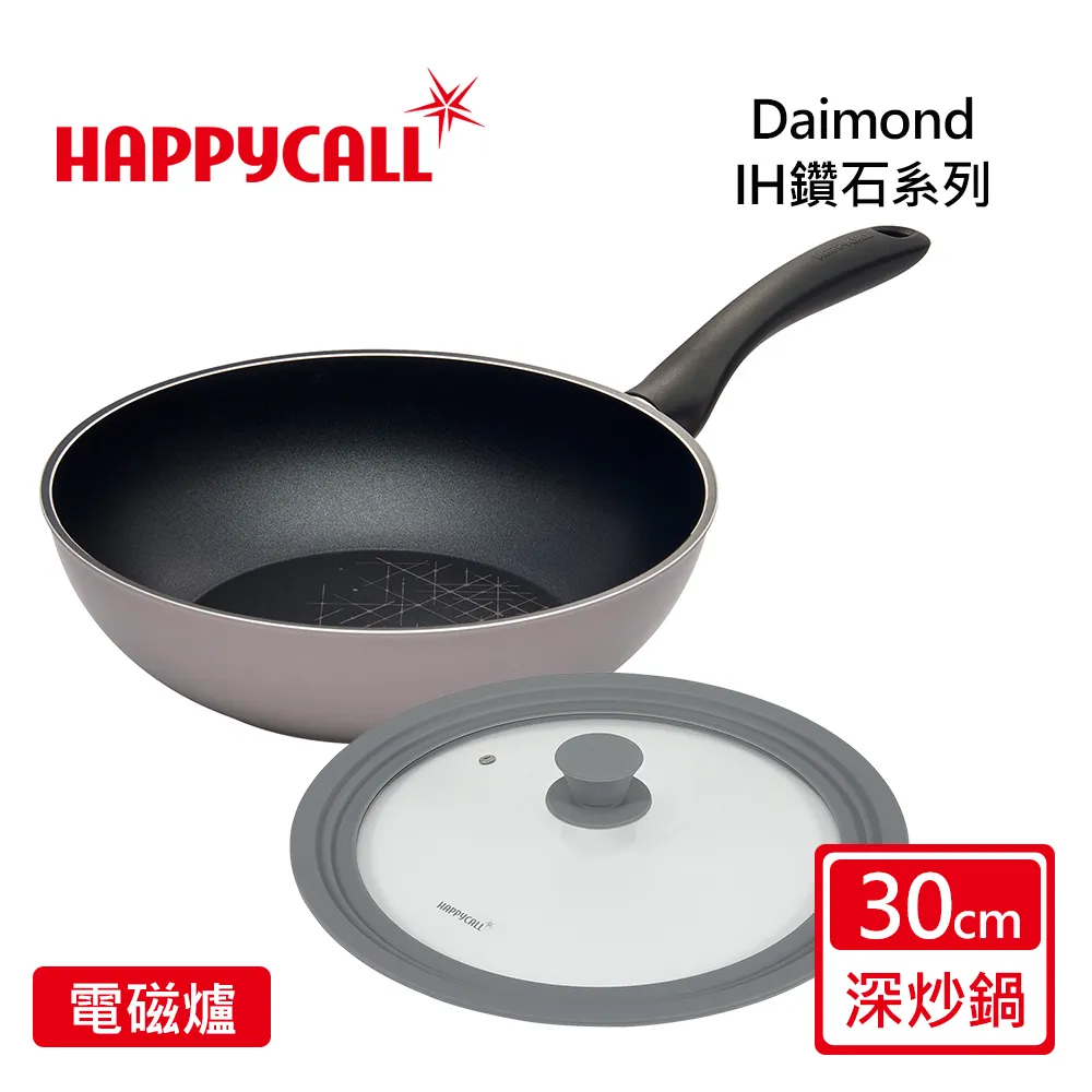 【韓國HAPPYCALL】鈦鑽IH耐蝕不沾鍋3鍋組(24/28cm平底鍋/28cm深炒鍋) 歷史價格詳細信息