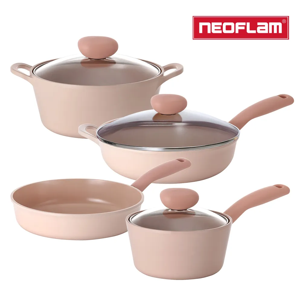 NEOFLAM Sherbet蜜桃雪酪系列 22cm雙耳湯鍋含玻璃蓋(IH適用/不挑爐具/可直火) 歷史價格詳細信息