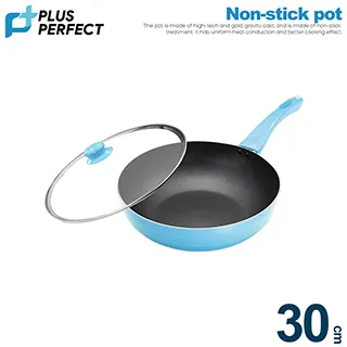 理想PERFECT 日式不沾炒鍋30cm(附蓋)電磁爐可用 IKH-16130 台灣製造 歷史價格詳細信息