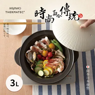 日本MIYAWO THERMATEC IH陶土茶壺 2L-黑色 歷史價格詳細信息