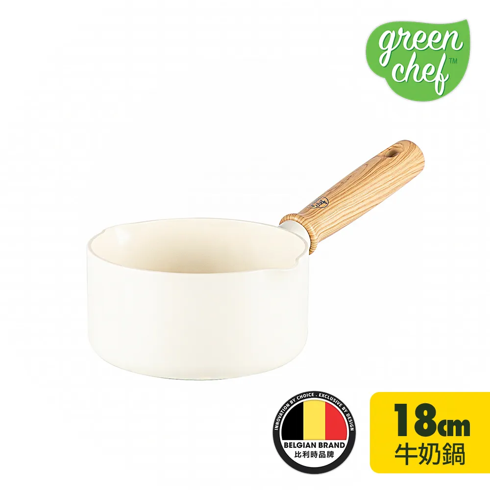 【GreenChef】東京木紋系列18cm不沾鍋單柄湯鍋(奶油白)(不挑爐具,IH爐適用) 價格比較,價格查詢,歷史價格詳細信息
