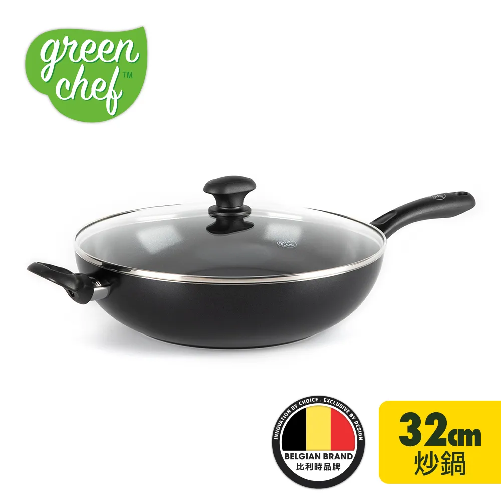 GreenChef 鑽石系列 不沾鍋炒鍋/中式炒鍋32cm (含蓋) 歷史價格詳細信息