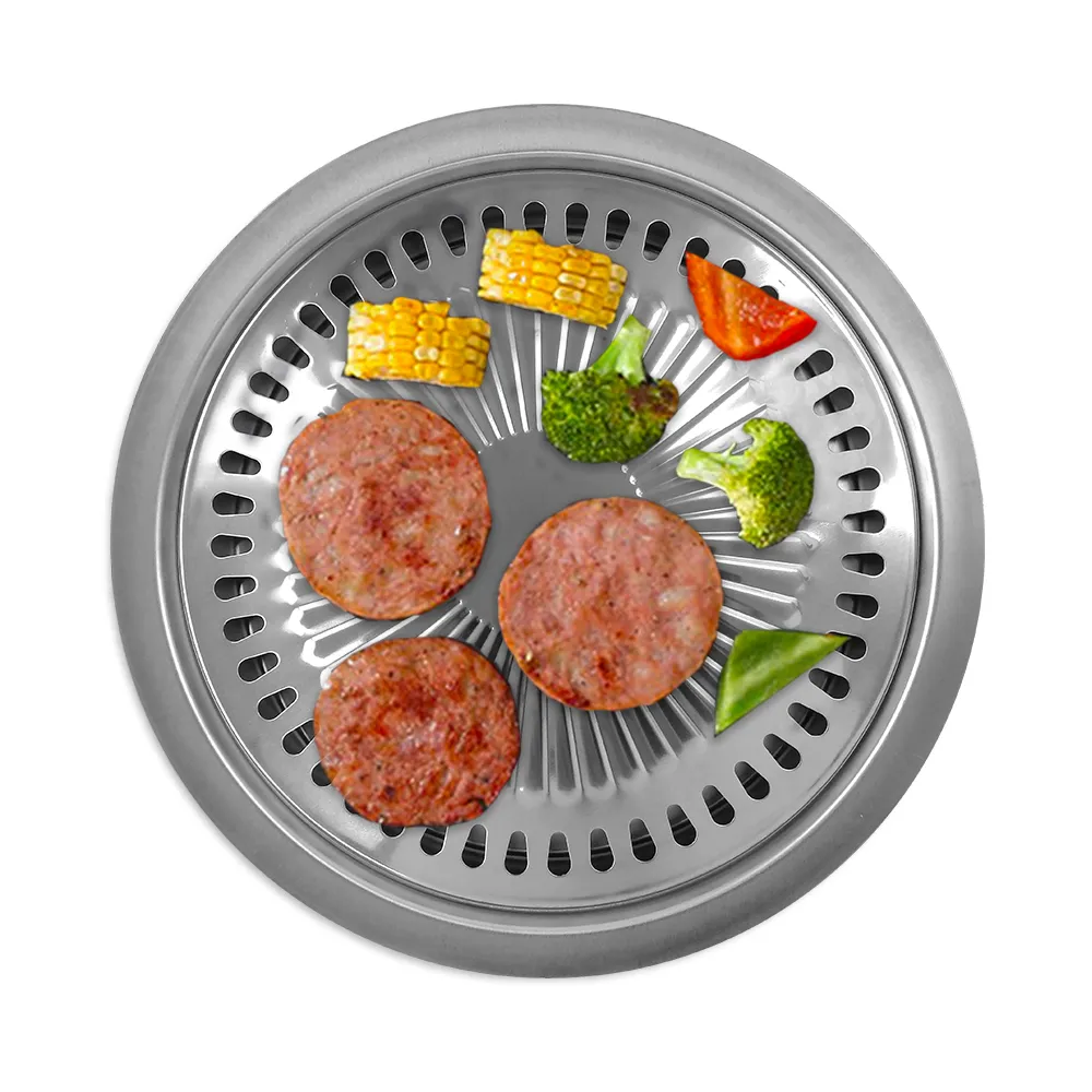 韓式不銹鋼圓盤飯店用帶磁圓盤加厚反邊菜果盤歐式多用盤商用托盤-滿599免運 歷史價格詳細信息