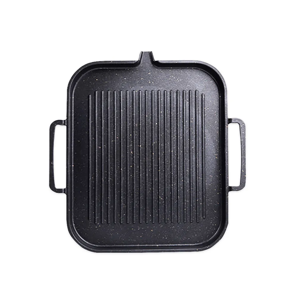 電烤盤 無煙不粘電烤爐 烤肉機 多功能電煎鍋方形壹體機 涮烤火鍋壹體鍋 烤盤-中號 歷史價格詳細信息