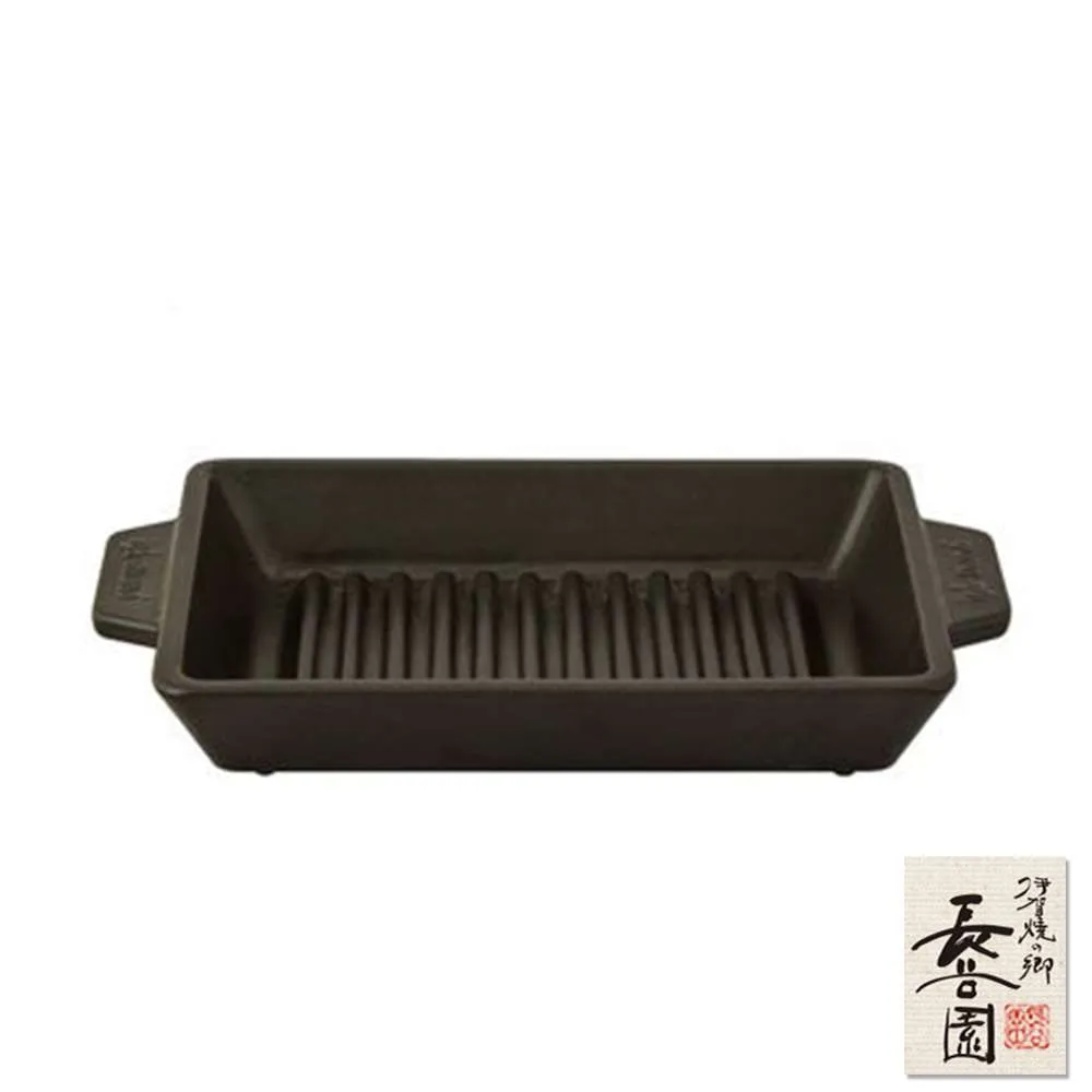 【日本長谷園伊賀燒】黑釉長型烤盤 歷史價格詳細信息