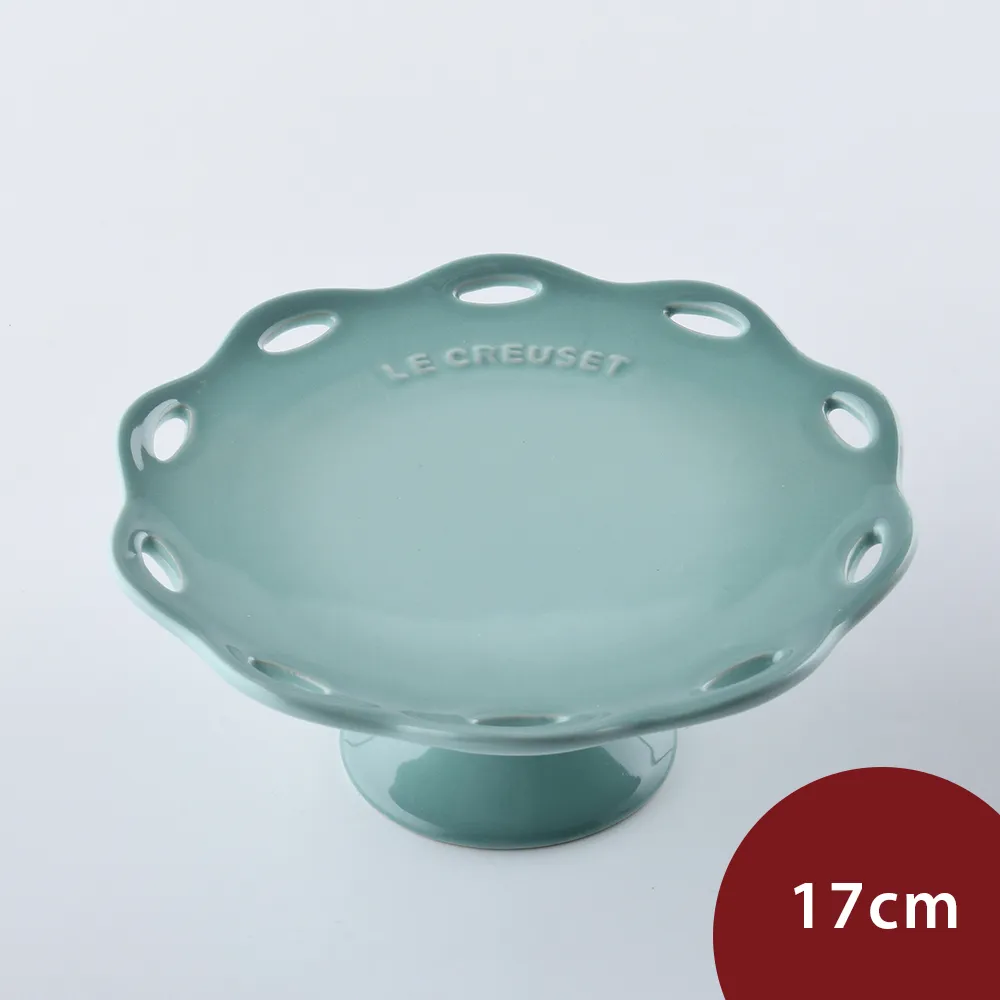 Le Creuset 蕾絲花語系列 花邊圓形淺盤 25cm 悠然綠 歷史價格詳細信息