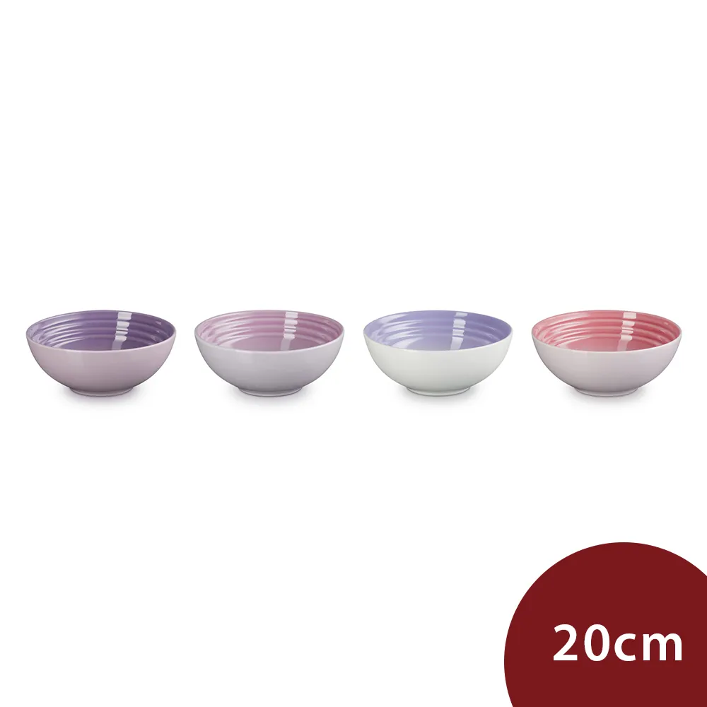 LE CREUSET-復古調色盤系列瓷器義麵盤組22cm - 4入 (藍鈴紫/卡特蘭/淡粉紫/綻放粉) 歷史價格詳細信息