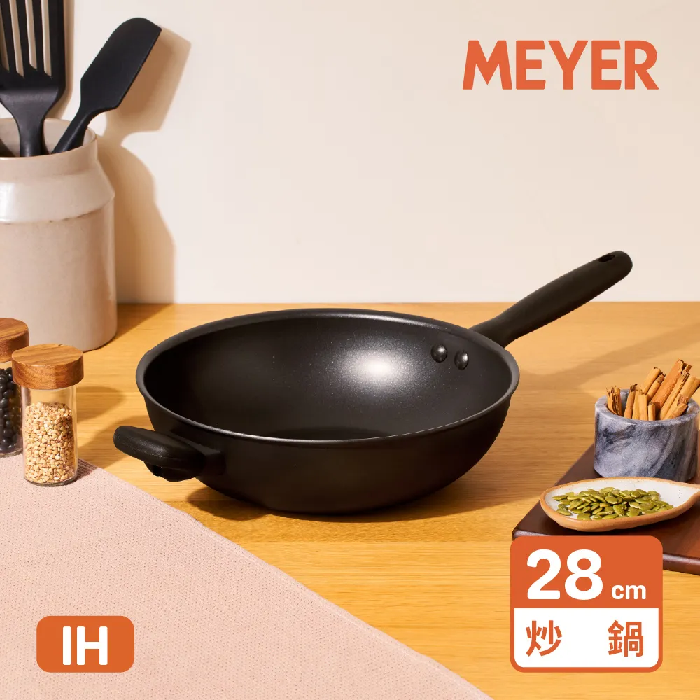 【MEYER 美亞】IH全黑陽極陶瓷不沾深平底炒鍋20 / 24 / 26 / 30 CM - MIDNIGHT鎧甲系列 歷史價格詳細信息