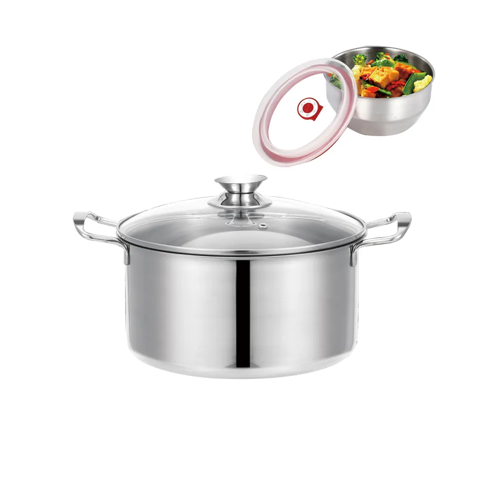 鵝頭牌 304料理提鍋湯鍋雙鍋組(4.3L+1.4L) CI-4.3T+CI-1703台灣製 送304湯勺 歷史價格詳細信息