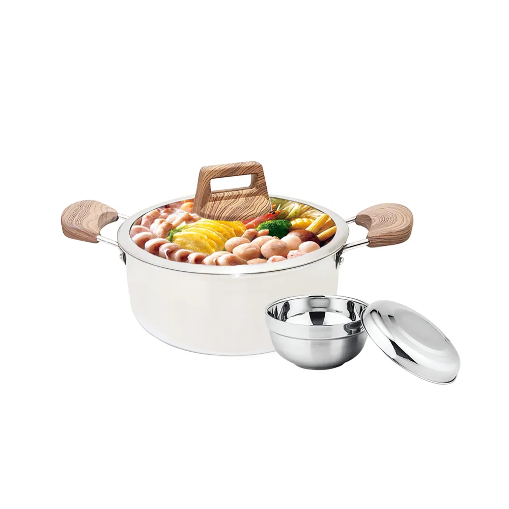 鵝頭牌不鏽鋼木紋雙耳湯鍋26cm+卡旺雙安全卡式爐(CI-2642+K1-A005D) 歷史價格詳細信息