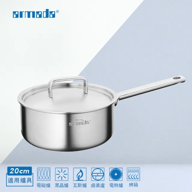 【Armada】貝弗莉系列複合金 24cm 雙耳高身湯鍋 歷史價格詳細信息