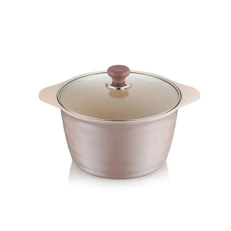 【KINYO】Mauve系列-多種熱源適用陶瓷不沾雙耳湯鍋(含蓋)26cm 歷史價格詳細信息