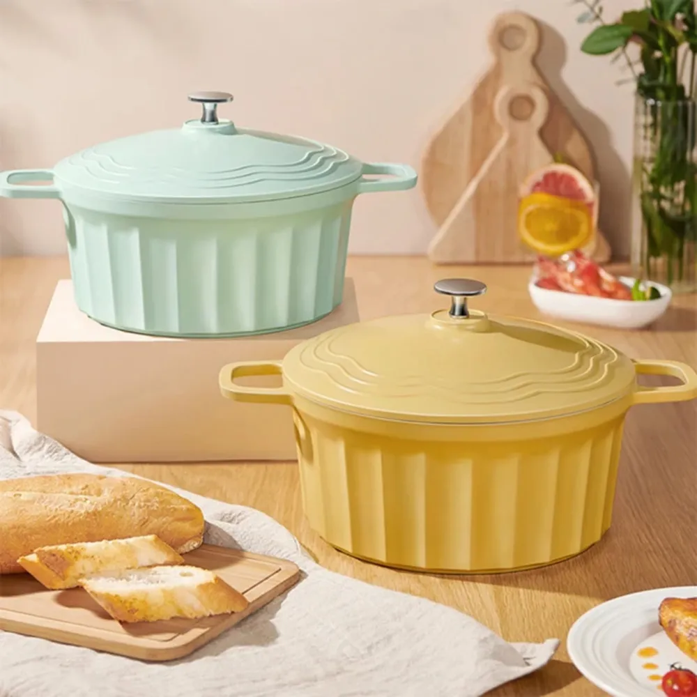 雙耳燉煮鍋不粘鍋家用小黃鴨八角湯鍋燃氣灶質優麥飯石微壓鍋 歷史價格詳細信息