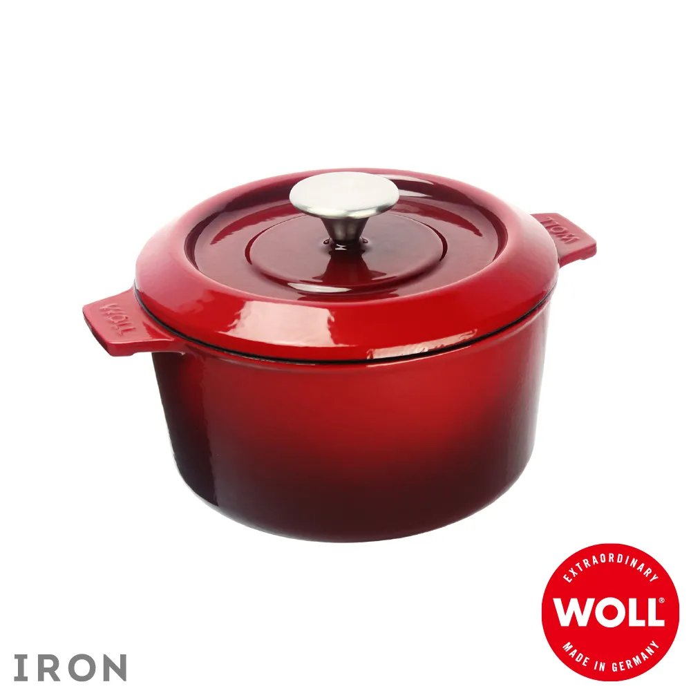 《WOLL》德國歐爾IRON 方型琺瑯鑄鐵鍋24cm_紅 歷史價格詳細信息