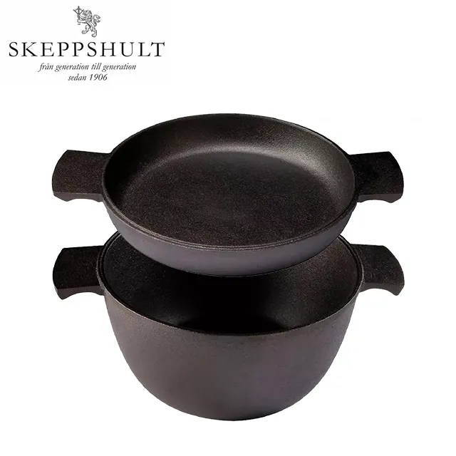 【瑞典Skeppshult】0610-1 精美兩件組 鑄鐵鍋3公升/平底煎蛋鍋23公分 歷史價格詳細信息