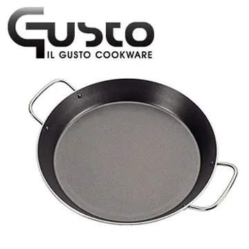 【GUSTO】無塗層黑鐵雙耳平底小鍋(24cm) 歷史價格詳細信息