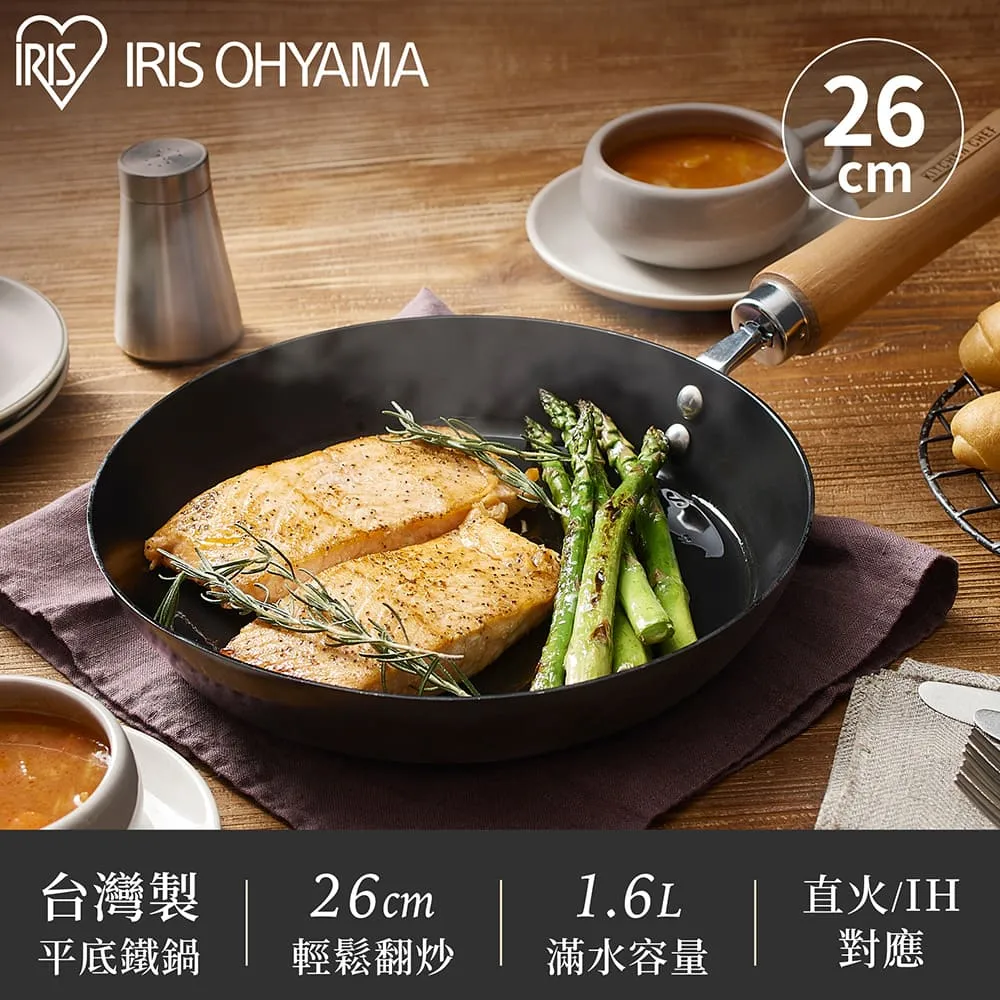 【IRIS OHYAMA】平底鐵鍋 壁厚型26cm SCP-T26 歷史價格詳細信息