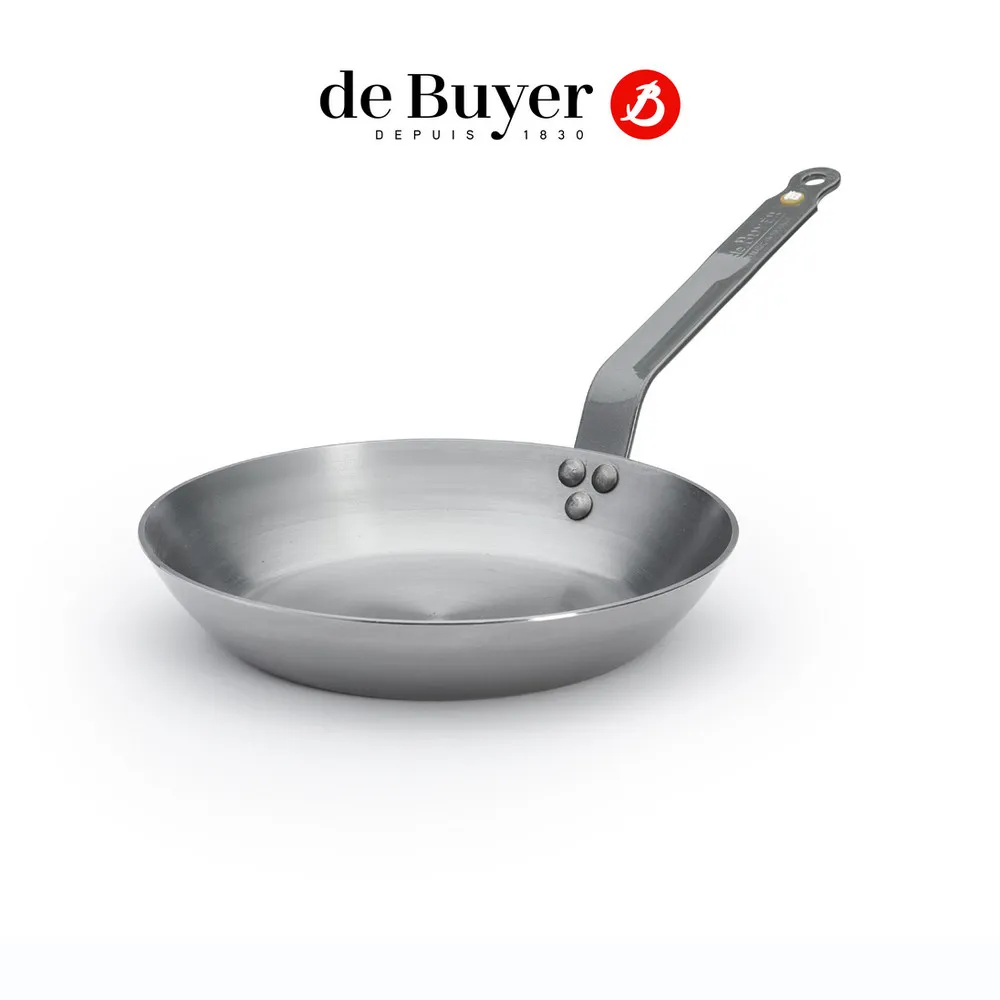 【de Buyer 畢耶】原礦蜂蠟鐵鍋 職人防滑握柄平底鍋24cm-適用IH爐(適用烤箱) 歷史價格詳細信息