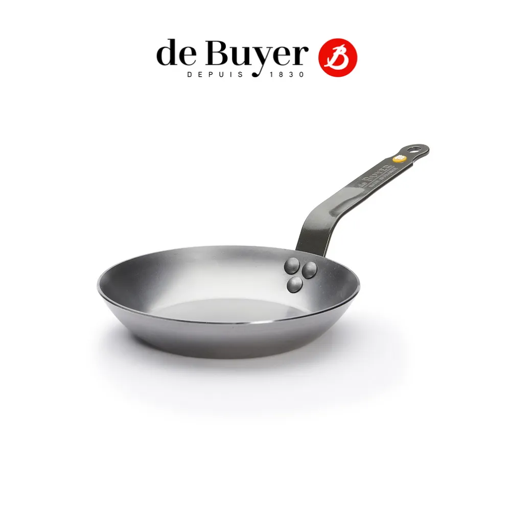 【de Buyer 畢耶】原礦蜂蠟鐵鍋 職人防滑握柄平底鍋24cm-適用IH爐(適用烤箱) 歷史價格詳細信息