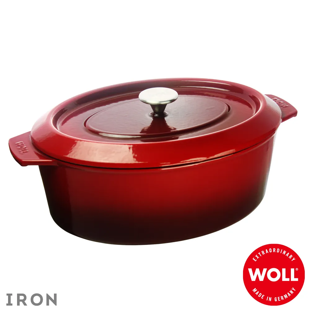 《WOLL》德國歐爾IRON 方型琺瑯鑄鐵鍋24cm_紅 歷史價格詳細信息