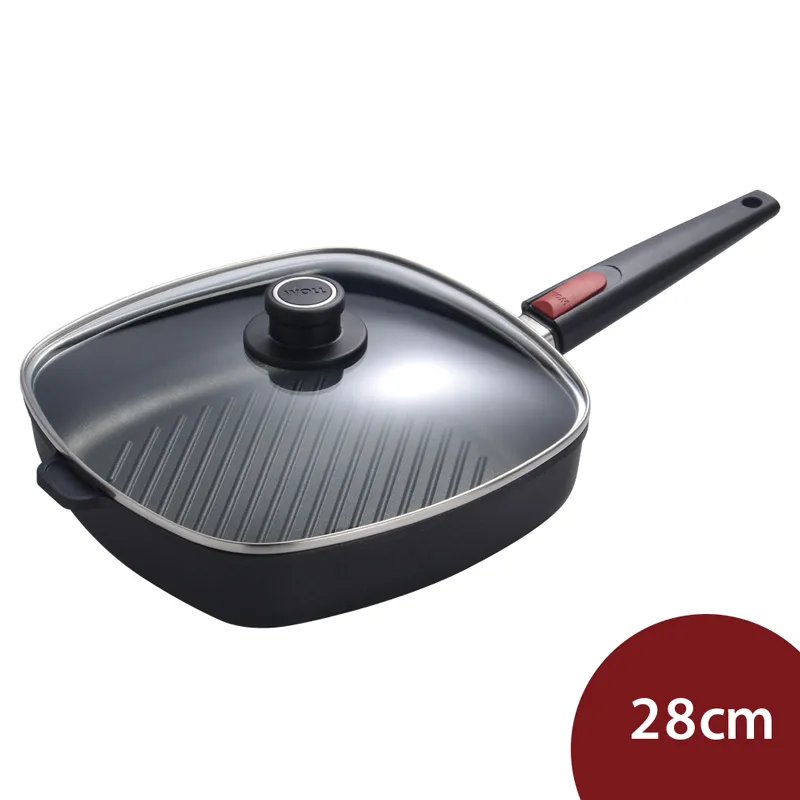 Woll Nowo 鈦金 方形平底不沾鍋 橫紋 +蓋 28cm 電磁爐不可用 價格比較,價格查詢,歷史價格詳細信息