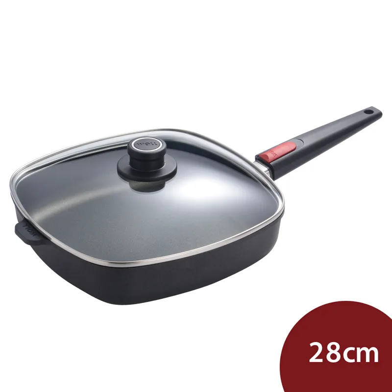 Woll Nowo 鈦金 方形平底不沾鍋 橫紋 +蓋 28cm 電磁爐不可用 歷史價格詳細信息