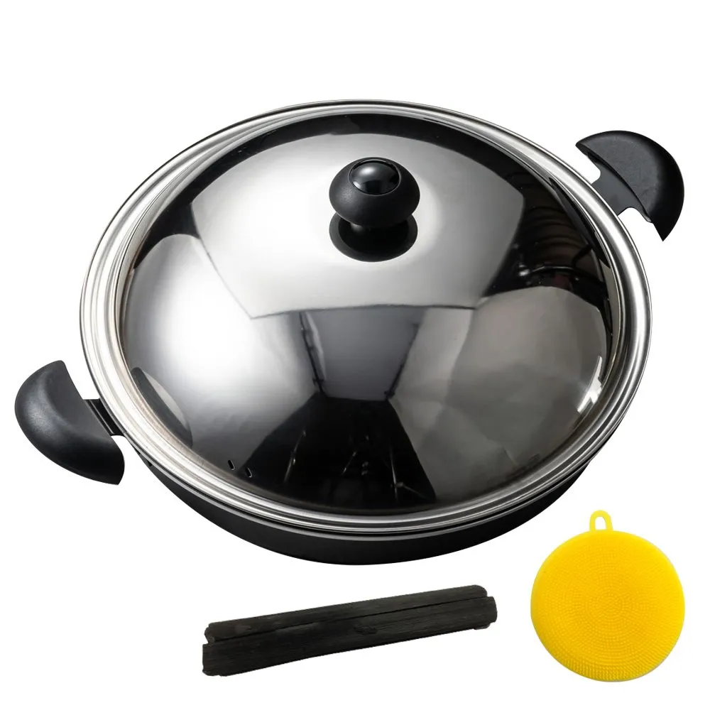 大富鍋 遠紅外線備長炭6層結構專利炒鍋 36cm附不鏽鋼鍋蓋+派樂德式合金鋼刀具4件式 歷史價格詳細信息