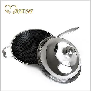 【MASIONS 美心】維多利亞Victoria 皇家316不鏽鋼複合黑晶鍋 雙耳炒鍋40cm 歷史價格詳細信息