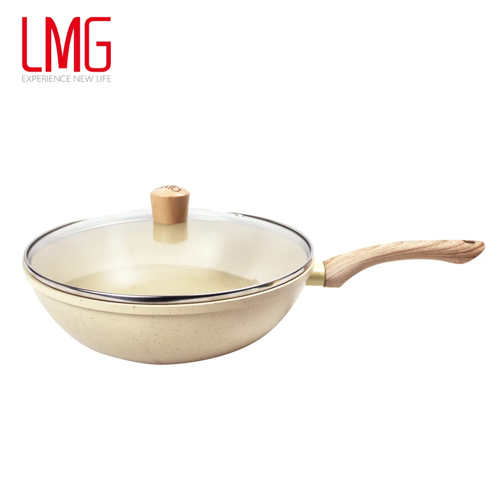 【LMG】香草系列日式不沾炒鍋-28CM/30CM(適用各種爐具)贈矽膠夾 歷史價格詳細信息