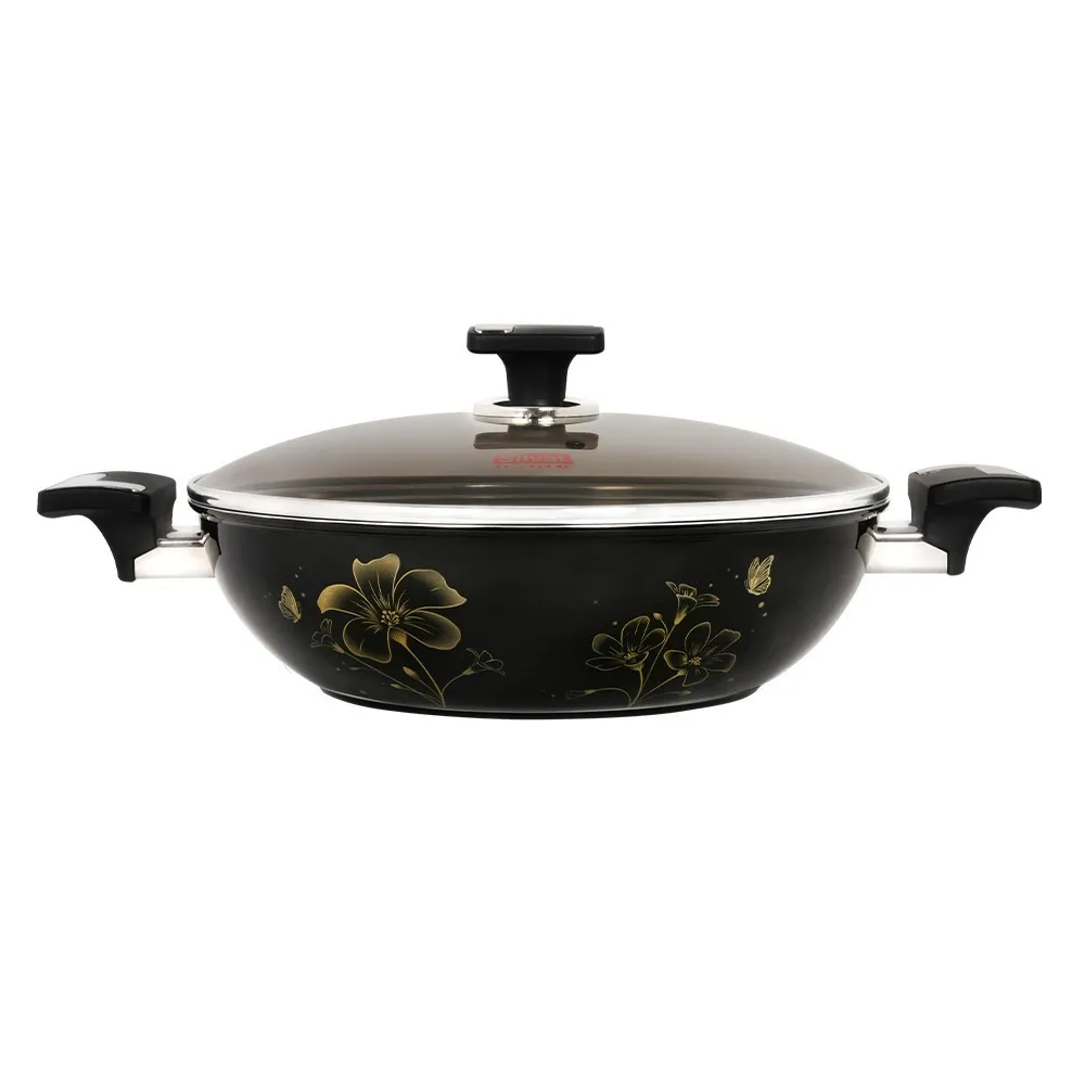THE LOEL 雙耳鑽石不沾深炒鍋 32cm(附玻璃蓋) 價格比較,價格查詢,歷史價格詳細信息