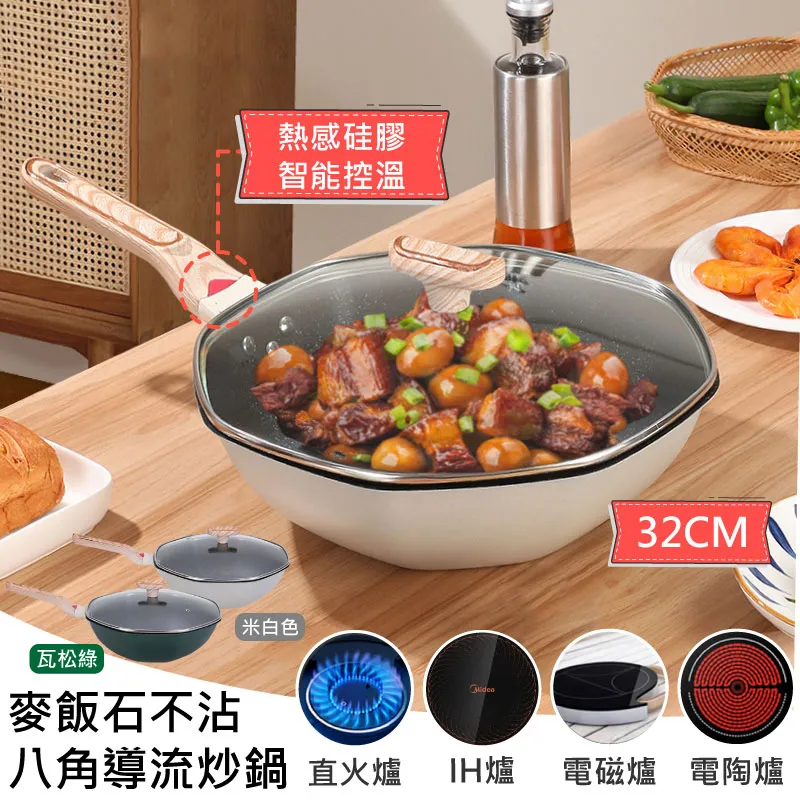 八角麥飯石多功能質感深炒鍋(4入組) 歷史價格詳細信息