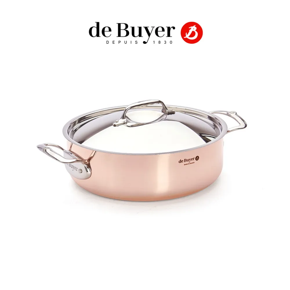de Buyer 法國畢耶『Prima Matera銅鍋系列』不鏽鋼雙耳弧底炒鍋28cm(附鍋蓋) 歷史價格詳細信息