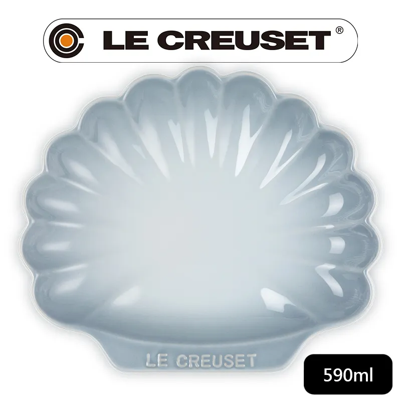LE CREUSET-瓷器貝殼盤(中)(銀灰藍) 歷史價格詳細信息