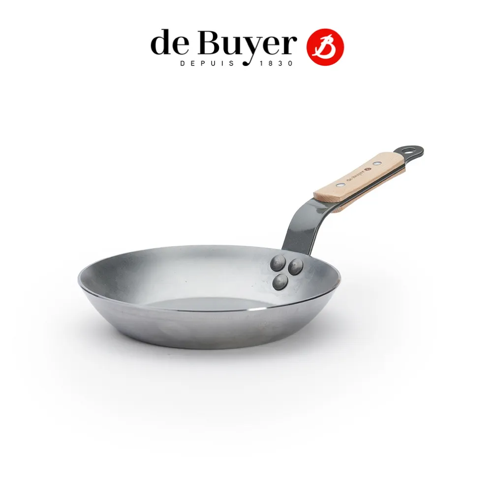 【de Buyer 畢耶】原礦木柄蜂蠟系列 法式傳統單柄平底鍋24cm-適用IH爐 歷史價格詳細信息
