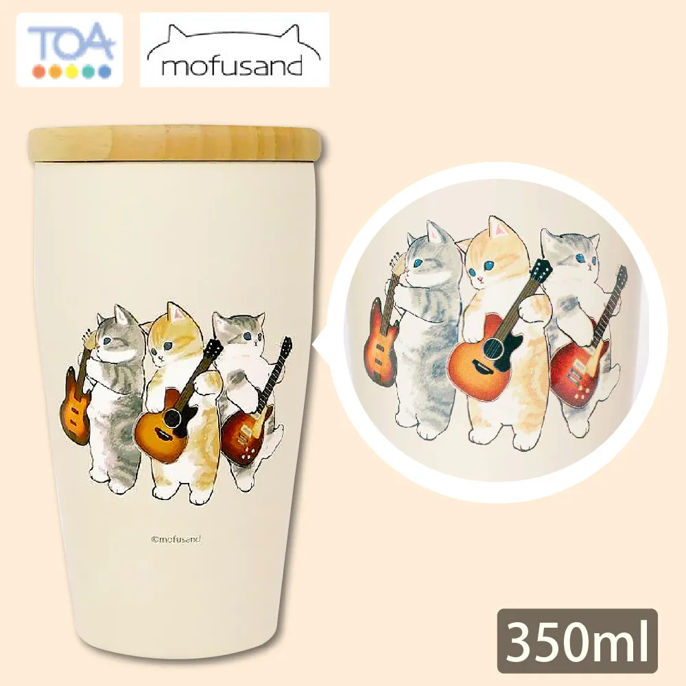 日本東亞金屬TOA@mofusand聯名插畫炸蝦鯊魚貓咪毛巾布保溫保冷杯套子53-305 歷史價格詳細信息
