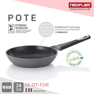 韓國NEOFLAM POTE系列28cm樸石鑄造平底鍋(電磁底)(EK-OT-F28I)深灰色 歷史價格詳細信息