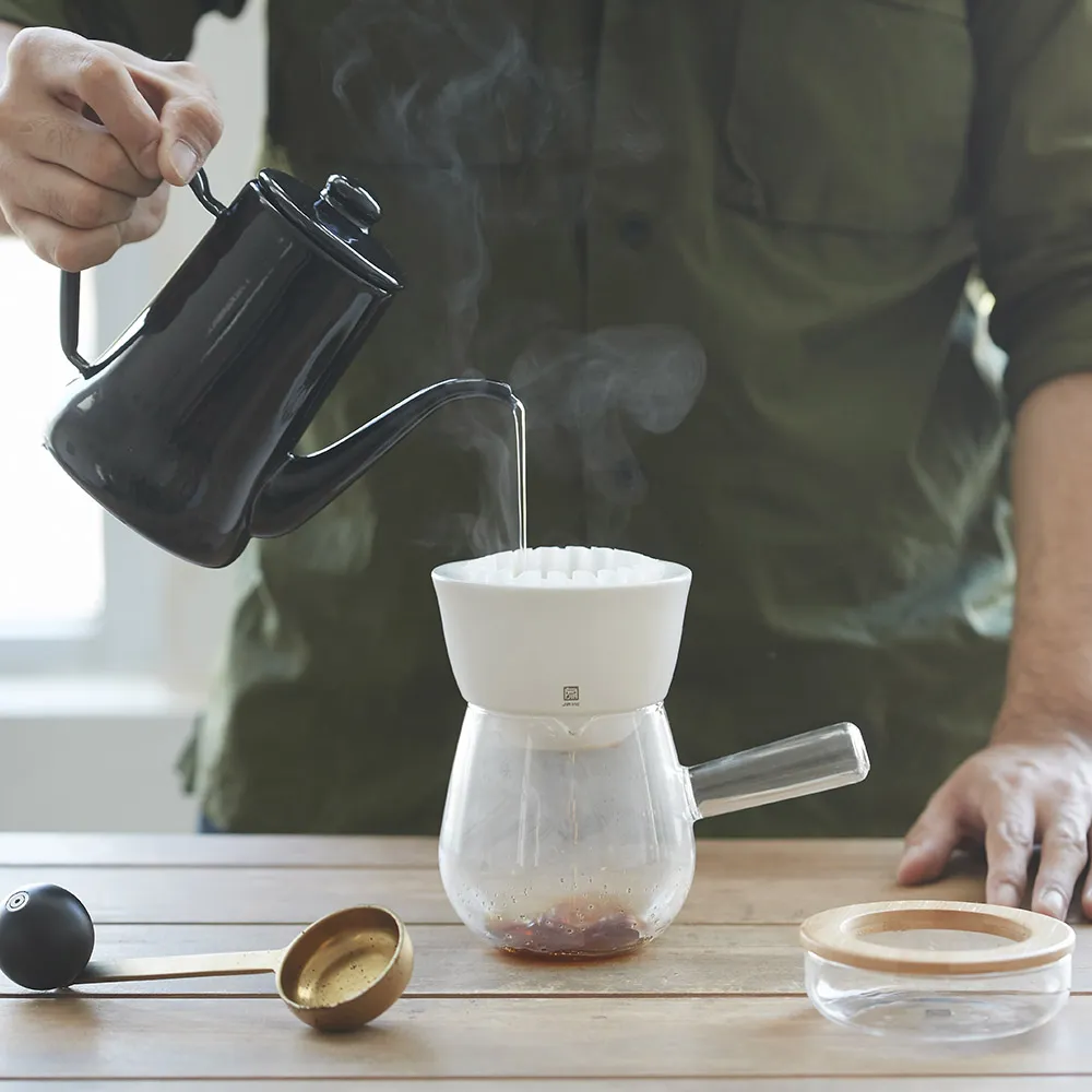 【JIA品家】手沖咖啡 雙層陶瓷濾杯（蛋糕型 - 白色）｜保溫佳 萃取效果佳 歷史價格詳細信息