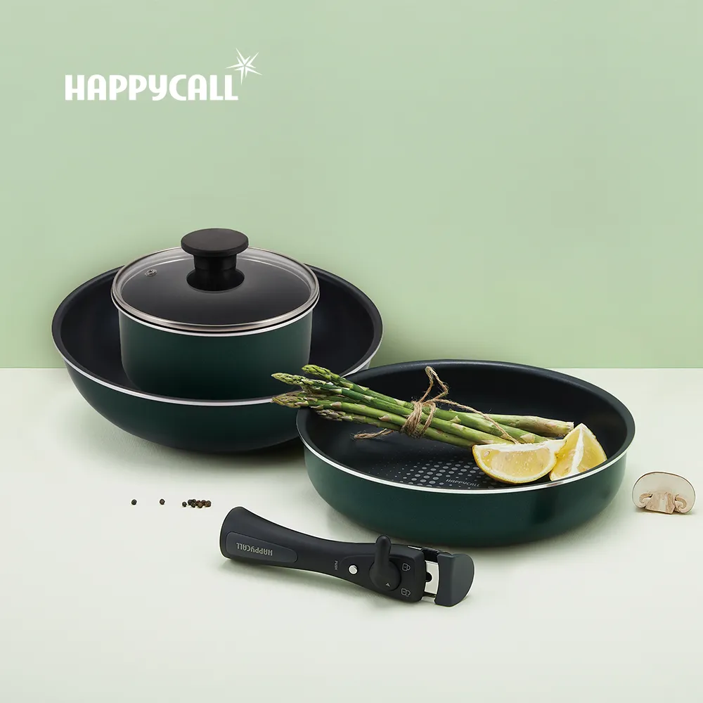 【韓國HAPPYCALL】陶瓷IH不沾鍋可收5件組(28cm深炒鍋/平底鍋/18cm湯鍋/鍋蓋/可拆式把手) 歷史價格詳細信息