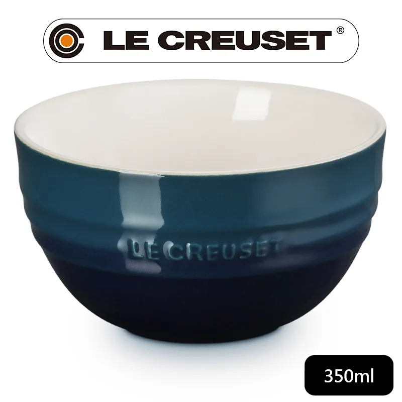 【Le Creuset】瓷器韓式飯碗350ml(極光午夜藍) 歷史價格詳細信息