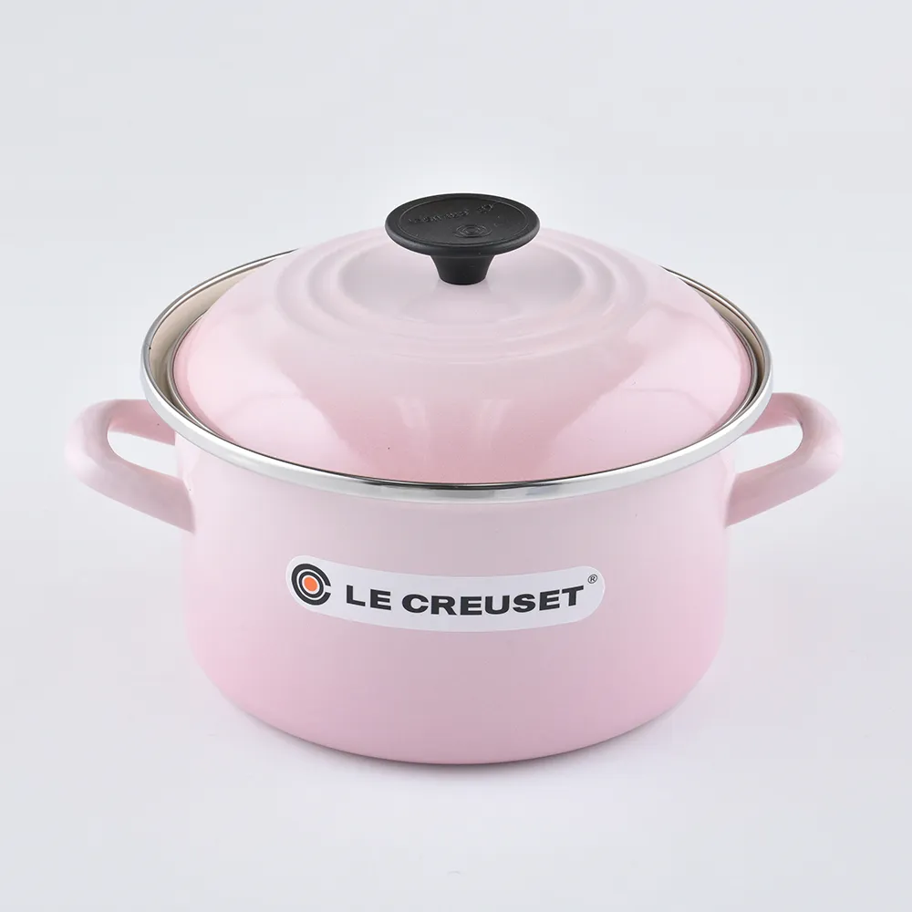 LE CREUSET-琺瑯便利湯鍋20cm (海洋之花-金頭-內鍋白) 歷史價格詳細信息