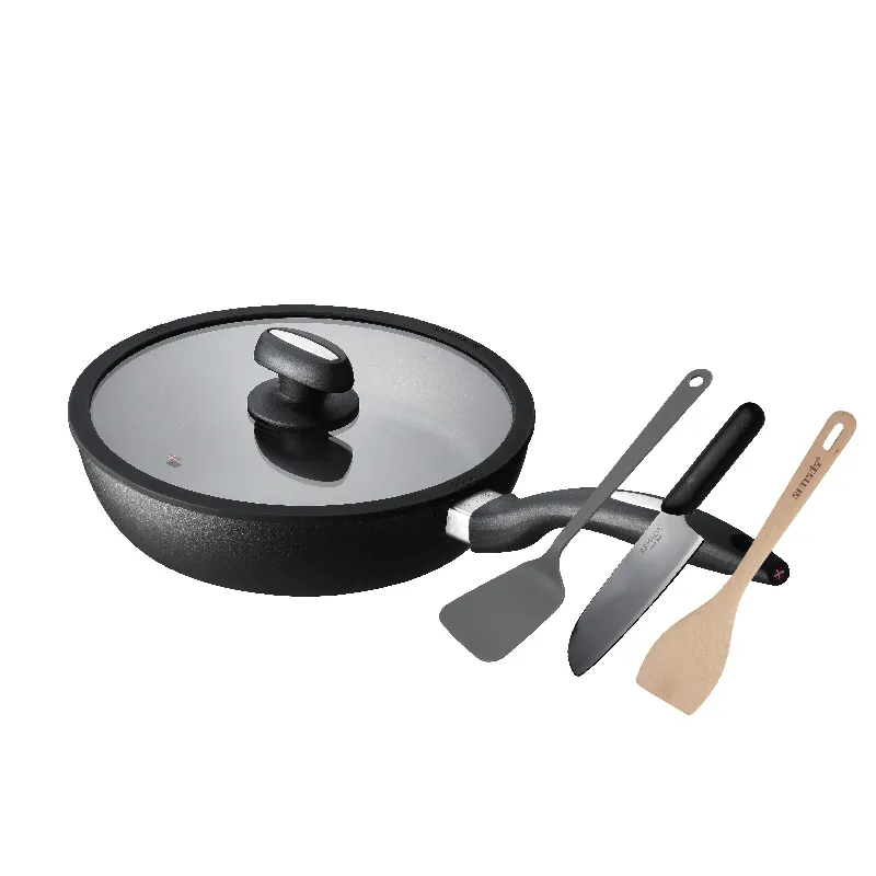 【Scanpan】 IQ系列 28cm高身不沾平底鍋+高拱玻璃蓋+高級櫸木鏟 歷史價格詳細信息