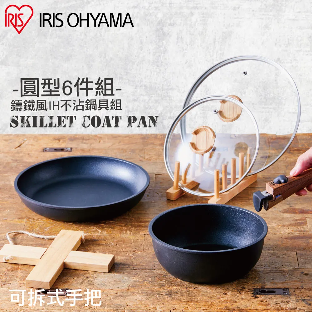 【IRIS OHYAMA】鑄鐵風不沾平底鍋(直火系列) SKL-26GS 歷史價格詳細信息