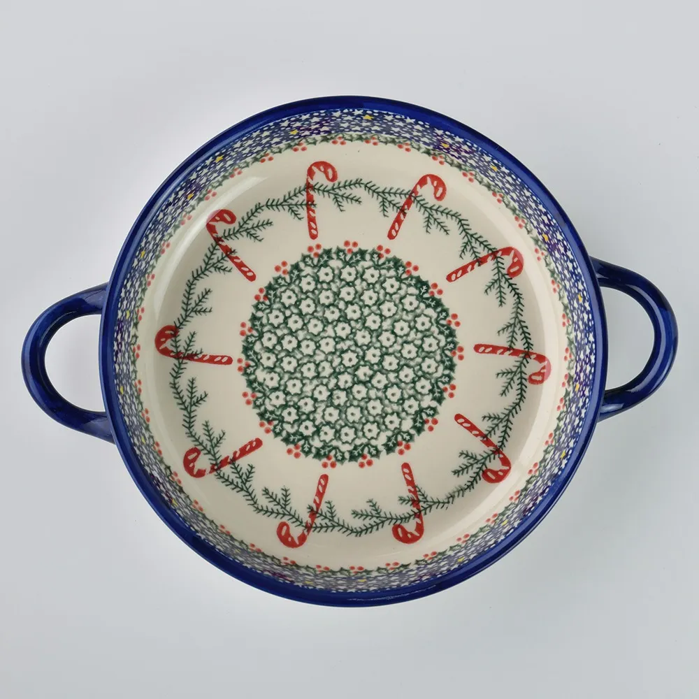 波蘭陶 拐杖糖系列 方形深餐盤 20cm 波蘭手工製 歷史價格詳細信息